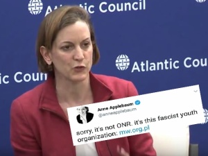 Anne Applebaum: Młodzież Wszechpolska to faszystowska organizacja. Krzysztof Bosak zapowiada pozew