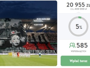Zbiórka na karę dla Legii. Za historyczną oprawę kibiców przypominającą o niemieckich zbrodniach?