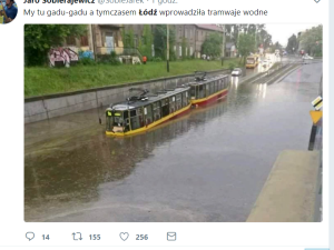 Gwałtowne burze nad Polską. Problemy w Gdańsku i Łodzi