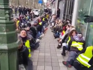 [video] Żółte kamizelki. Masowe aresztowania na ulicach Brukseli