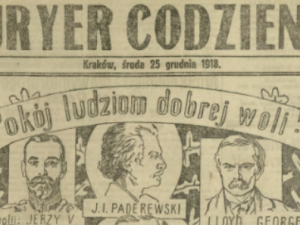 "Oto nam, oto Polakom rodzi się Bóg". Przegląd świąteczenej prasy z.... 1918 r.