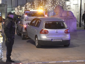 [Fotorelacja] Incydent przed Pałacem Prezydenckim