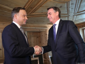Prezydent Andrzej Duda spotkał się  z Prezydentem Brazylii Jairem Bolsonaro