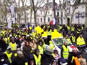 [video] 12 tydzień protestów żółtych kamizelek
