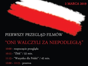 Przegląd film"Oni walczyli o niepodległą" - Elbląg 2 marca