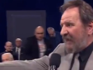 [video] Studio Polska. Ostro: "Ten pan [PSL] mnie straszył. Kłamię? Niech mnie pan poda do sądu". Ta mina