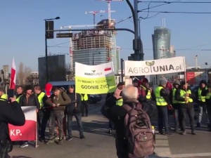 [video] AGROunia znów zablokowała ruch w stolicy
