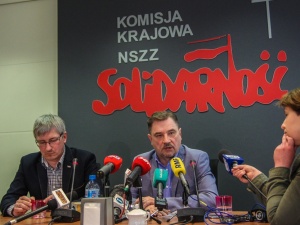 Piotr Duda: "Jest piątka Kaczyńskiego, my domagamy się piątki Solidarności"