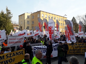 [Fotorelacja] Protesty Solidarności w całej Polsce