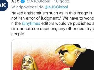 "New York Times" publikuje kontrowersyjną grafikę. Amerykański Kongres Żydów nie przyjmuje przeprosin