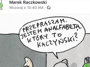 Rysownik Marek Raczkowski porównuje wyborców PiS do analfabetów - "Chciał poczuć się lepiej"