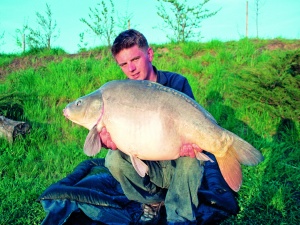 Zdrowy karp i drapieżnik ze światłowstrętem