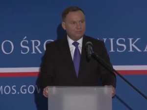 [video] Konferencja "Ludzie i klimat - solidarność i sprawiedliwa transformacja". Otwarcie Prezydent RP