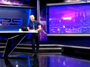 [video] Prowadzący w gruzińskiej telewizji "pojechał" Putinowi: "Wowoczka, ty k.., ty psie g.. Idź na.."