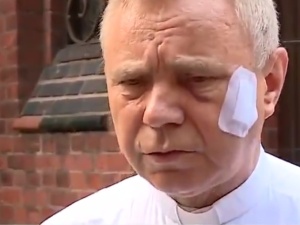 [video] Prałat szczecińskiej Bazyliki św. Jana opisuje przebieg napadu. "Chcieli udzielić sobie ślubu"