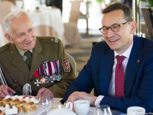 Premier Mateusz Morawiecki spotkał się z Powstańcami Warszawskimi