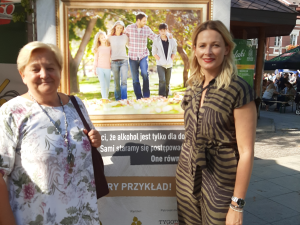 Odeta Moro i dr Aleksandra Piotrowska promowały "W Rodzinie Siła" podczas 49. Chmielaków Krasnostawskich