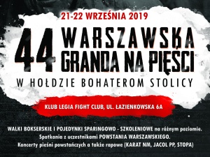 [Patronat Tysola] 44 Warszawska Granda Na Pięści - poświęcona warszawskim bohaterom II wojny światowej