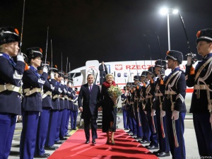 Para Prezydencka na obchodach 75. rocznicy wyzwolenia Bredy przez 1. Dywizję Pancerną gen. Maczka