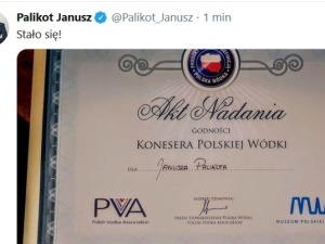 Chciał być prezydentem, został... Koneserem Polskiej Wódki