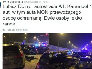 Żandarmeria Wojskowa przejmuje dochodzenie ws. karambolu pod Toruniem