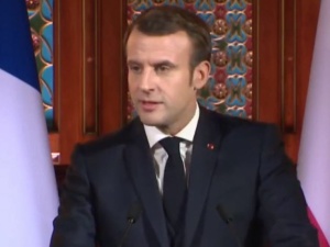 Macron na UJ: "Także w Polsce historia wymyślana jest na nowo. Tu też jest cząstka antysemityzmu"