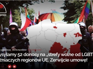 Oko.press zaapelowało do 52 regionów UE o zawieszenie współpracy z polskimi samorządami. Chodzi o LGBT