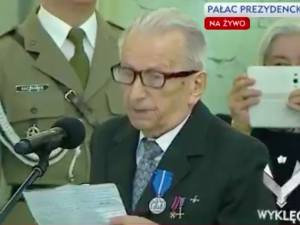 [WIDEO] „Panie Boże, chroń prezydenta”. Emocjonalne przemówienie jednego z żołnierzy wyklętych
