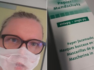 Papierowe bezużyteczne maseczki. Pielęgniarka wściekła na rząd. Niemiecka pielęgniarka na niemiecki rząd