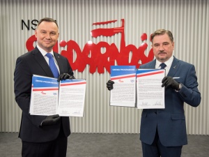 [Wideo] Podpisanie umowy programowej między Solidarnością a Prezydentem RP