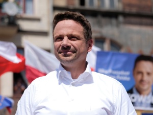 [video] Trzaskowski na wiecu opowiada o teściowej i bałaganie w samochodzie...
