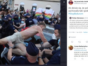Były aktywista LGBT: Nie było żadnej pokojowej demonstracji, była brutalna demolka tęczowych aktywistów