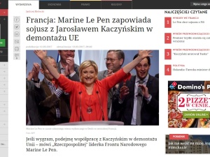 Dawid Wildstein o rzekomym cytacie z Le Pen o "demontażu Unii z Kaczyńskim": Kłamstwo level hard