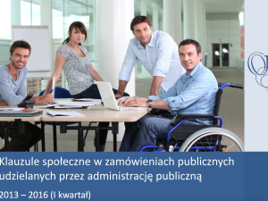 Wciąż liczy się KASA. NIK o klauzulach społecznych