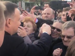 [video] Prezydent Andrzej Duda w Obornikach: Wszystkiego dobrego panie prezydencie! Szczęść Boże!