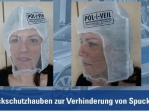 Niemiecka policja wydała 40 tys. euro na maski chroniące przed opluciem. Islamiści bedą bezradni...