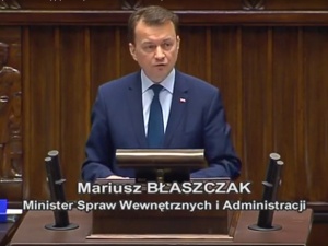 Minister Błaszczak w Sejmie: w Policji nie ma miejsca dla osób łamiących prawo
