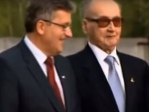 [video] Mało znane nagranie. Komorowski z Jaruzelskim w Smoleńsku