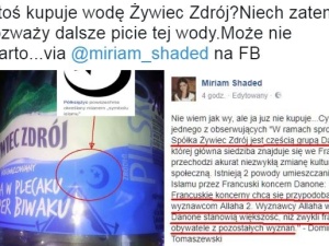 Islamski symbol na wodzie "Żywiec Zdrój"? Internauci: "nie będziemy kupować". Jest komentarz spółki 