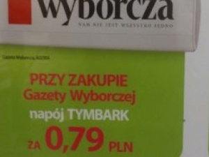 Tymbark taniej przy zakupie "Gazety Wyborczej". Ryzykowna promocja firmy, zobacz reakcje internautów