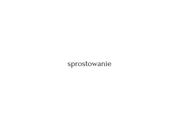 sprostowanie