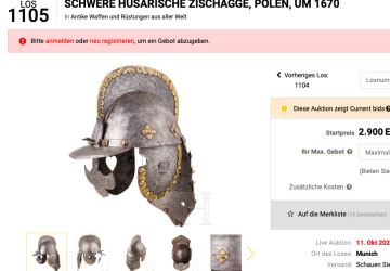 Husarski hełm, buława, obrazy. Polskie artefakty na aukcji w Niemczech
