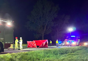 Tragiczny wypadek na Dolnym Śląsku: Motocyklista z pasażerem spłonęli żywcem