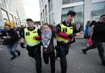 Eurowizja 2024. Greta Thunberg zatrzymana przez policję