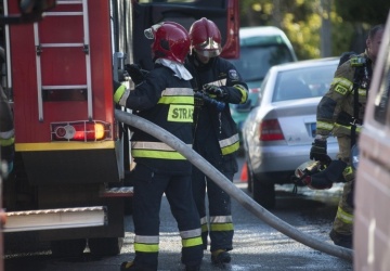 Pożar w liceum w Grodzisku Mazowieckim w trakcie egzaminu maturalnego