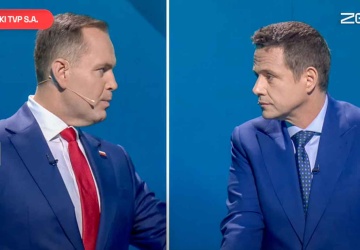 Nawrocki kontra Trzaskowski w debacie TVP. Padły mocne słowa