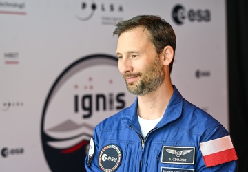 Sławosz Uznański rozpoczął misję na ISS. Jest pierwsze zdjęcie