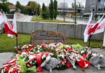 Olsztyn. Uczczono 45. rocznicę powstania NSZZ Solidarność