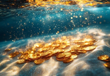 Bezprecedensowe odkrycie. Złoty skarb  uwięziony pod wodą