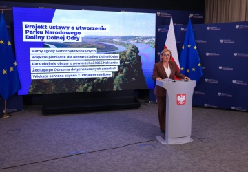 Hennig-Kloska: Park Narodowy Dolnej Odry powstanie nawet mimo weta prezydenta